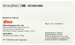 Sitalong Dm 10/100/1000 Tablet 10