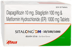 Sitalong Dm 10/100/1000 Tablet 10 Sitalong Dm 10/100/1000 Tablet 10