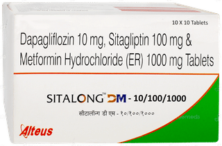 Sitalong Dm 10/100/1000 Tablet 10