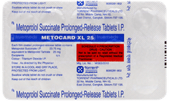 Metocard Xl 25 Tablet 15 Metocard Xl 25 Tablet 15