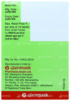 Zita Met 20mg/500mg Tablet 15
