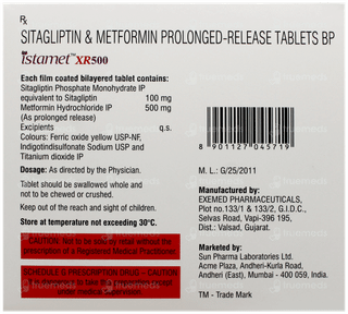 Istamet Xr 500 Tablet 15