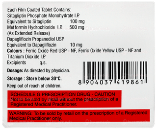 Sitanat Dm 500 Tablet 10