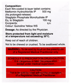Sitaglo M 100 Tablet 15 Sitaglo M 100 Tablet 15