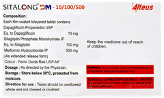 Sitalong Dm 10/100/500 Tablet 10 Sitalong Dm 10/100/500 Tablet 10