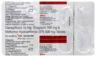 Sitalong Dm 10/100/500 Tablet 10