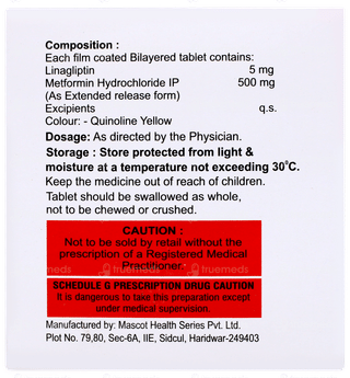 Linanext M Er 5/500 Tablet 10