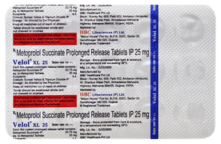 Velol Xl 25 Tablet 15