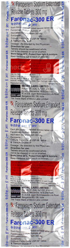 Faronac 300 Er Tablet 10 Faronac 300 Er Tablet 10