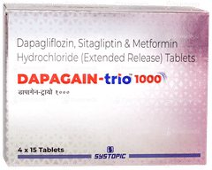 Dapagain Trio 1000 Tablet 15 Dapagain Trio 1000 Tablet 15