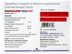 Dapagain Trio 500 Tablet 15 Dapagain Trio 500 Tablet 15