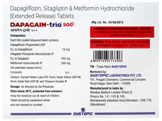 Dapagain Trio 500 Tablet 15