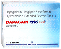 Dapagain Trio 500 Tablet 15 Dapagain Trio 500 Tablet 15