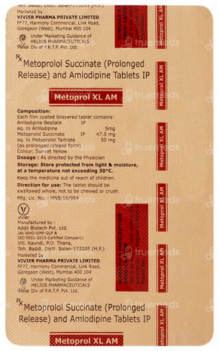Metoprol Xl Am Tablet 15