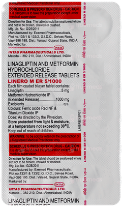 Linero M Er 5/1000 Tablet 10