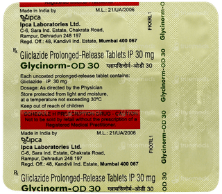 Glycinorm Od 30 Tablet Pr 15