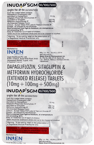 Inudap Sgm 10/100/500 Tablet 10