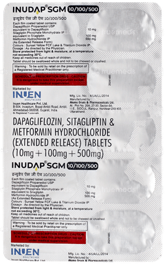 Inudap Sgm 10/100/500 Tablet 10
