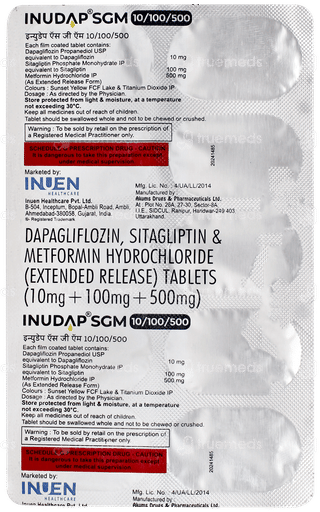 Inudap Sgm 10/100/500 Tablet 10