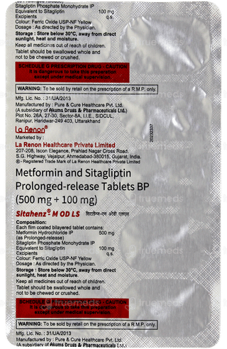 Sitahenz M Od Ls Tablet Pr 10