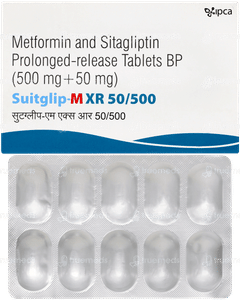 Suitglip M Xr 50/500 Tablet Pr 10