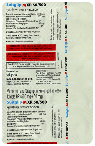 Suitglip M Xr 50/500 Tablet Pr 10