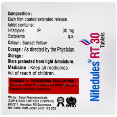 Nifedules Rt 30 Tablet 15