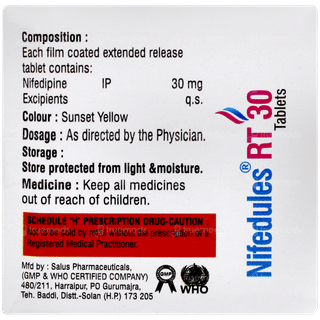 Nifedules Rt 30 Tablet 15