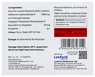 Sitaford 50 M Forte Sr Tablet Pr 15