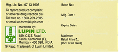 Lupin Zxr 60 Tablet Pr 10