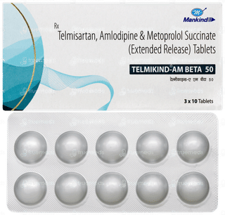 Telmikind Am Beta 50 Tablet 10