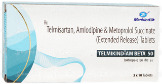 Telmikind Am Beta 50 Tablet 10