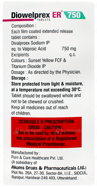 Diowelprex Er 750 Tablet 15