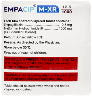 Empacip M Xr 12.5/1000 Tablet 10