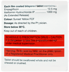 Empasov M Xr 12.5/1000 Tablet 10