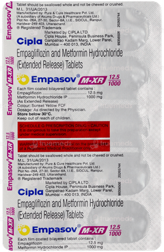 Empasov M Xr 12.5/1000 Tablet 10