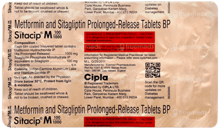 Sitacip M 100/1000 Tablet Pr 10