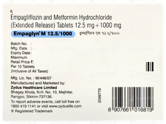 Empaglyn M 12.5/1000 Tablet 10