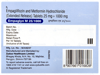 Empaglyn M 25/1000 Tablet 10