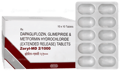 Zoryl Md 2/1000 Tablet 10