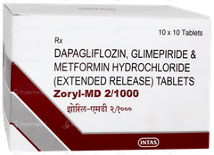 Zoryl Md 2/1000 Tablet 10