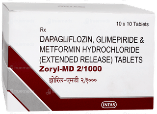 Zoryl Md 2/1000 Tablet 10