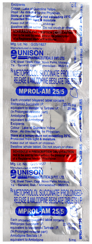 Mprol Am 25/5 Tablet 10