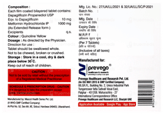 Dapaflozin M 10/1000 Tablet 7