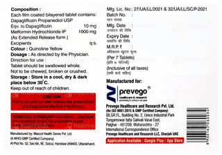 Dapaflozin M 10/1000 Tablet 7