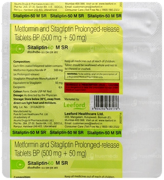 Sitaliptin 50 M Sr Tablet Pr 15