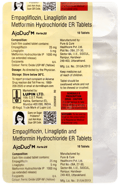 Ajaduo M Forte 25 Tablet 10