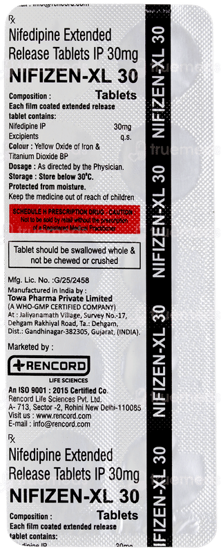 Nifizen Xl 30 Tablet 10