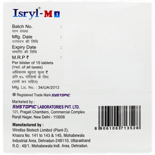 Isryl M 1 Tablet Pr 15