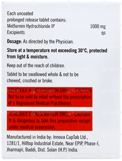 Metform Sr 1000 Tablet Pr 10